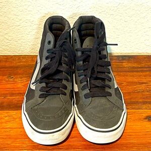 Vans hightops black and gray 8